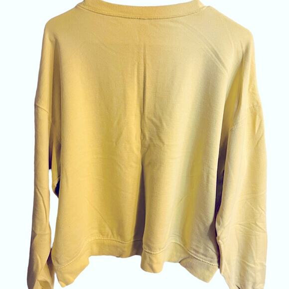 Oversized Pastel Yellow LOVE Crewneck Sweatshirt - Picture 4 of 6